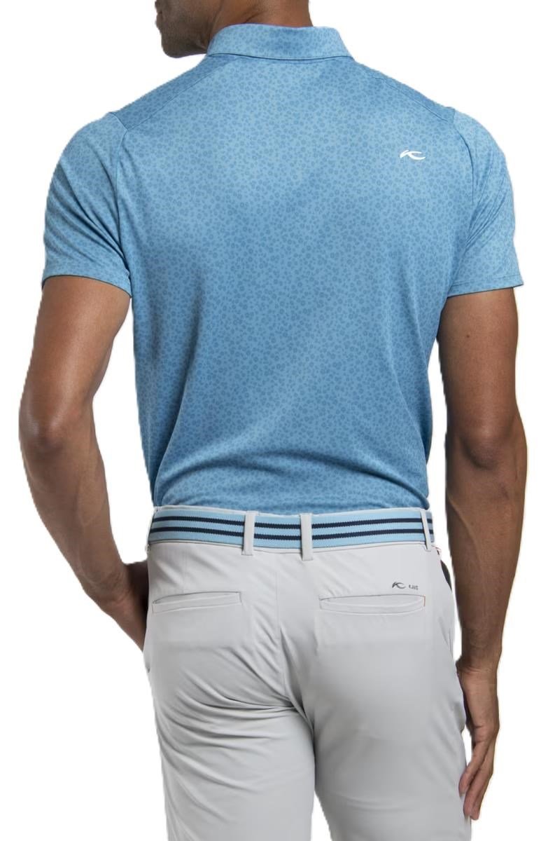 KJUS Lance Printed pánske polo, atlas blue