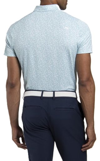 KJUS Lance Printed pánske polo, riverbank/white