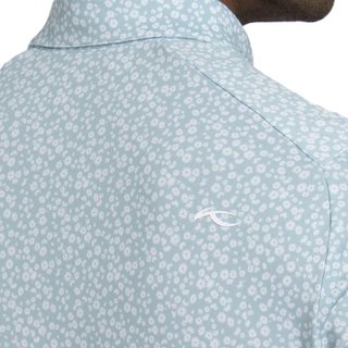 KJUS Lance Printed pánske polo, riverbank/white