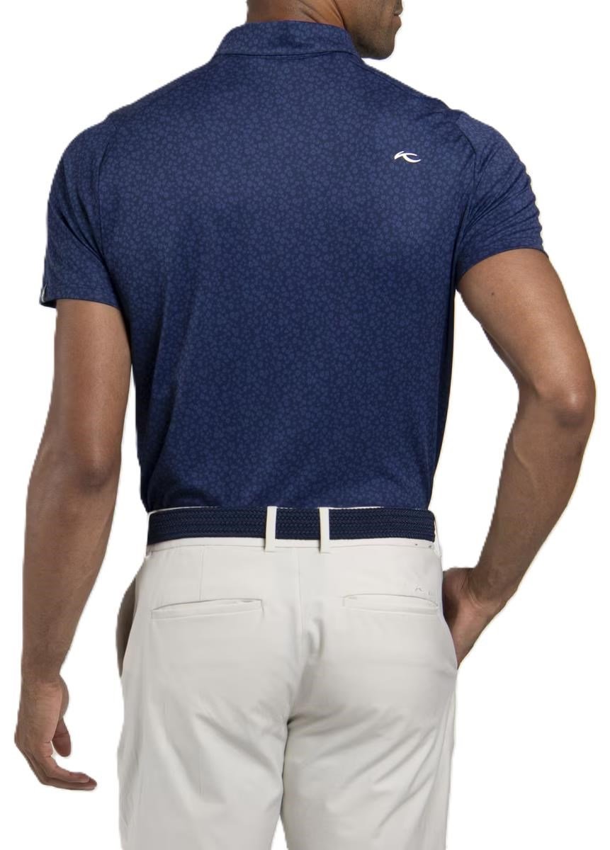 KJUS Lance Printed pánske polo, atlanta blue
