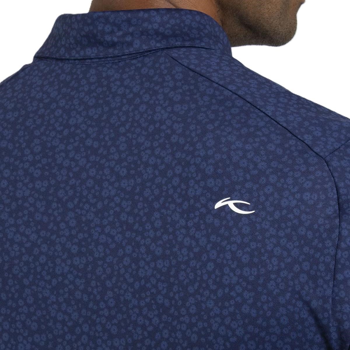 KJUS Lance Printed pánske polo, atlanta blue