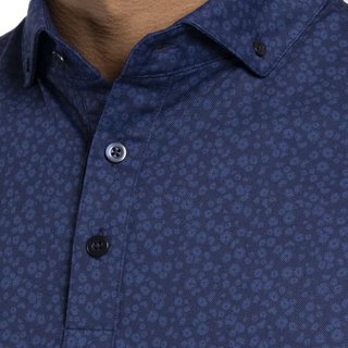 KJUS Lance Printed pánske polo, atlanta blue