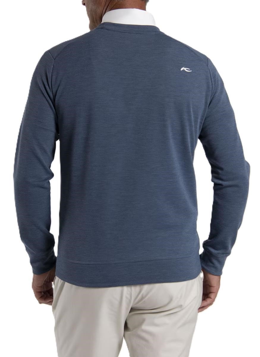 KJUS Essentials Crew Neck pánska mikina, riverbank/atlanta blue