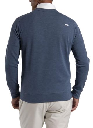 KJUS Essentials Crew Neck pánska mikina, riverbank/atlanta blue