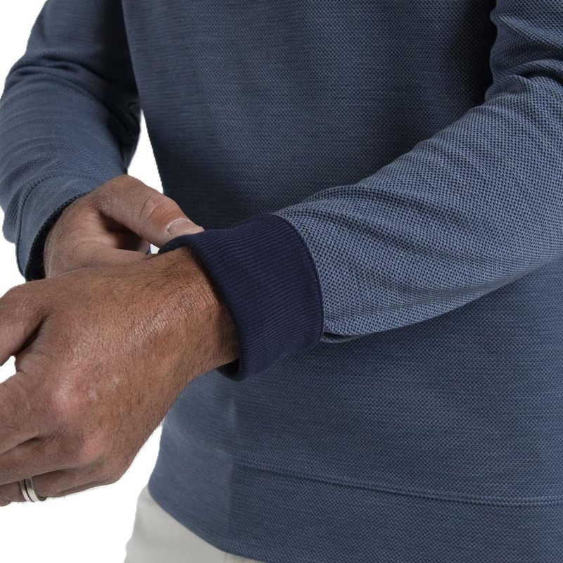 KJUS Essentials Crew Neck pánska mikina, riverbank/atlanta blue