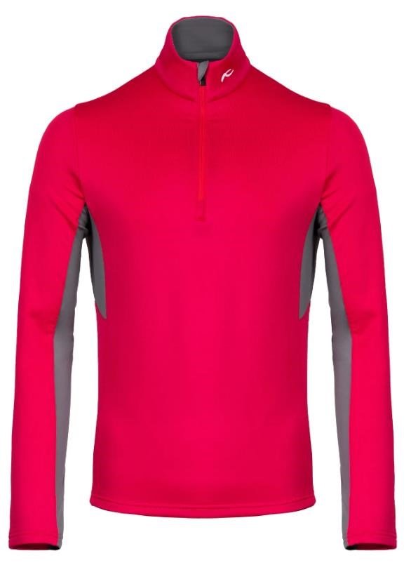 KJUS Hydraulic Midlayer Half-Zip pánska mikina, rhubarb/pewter