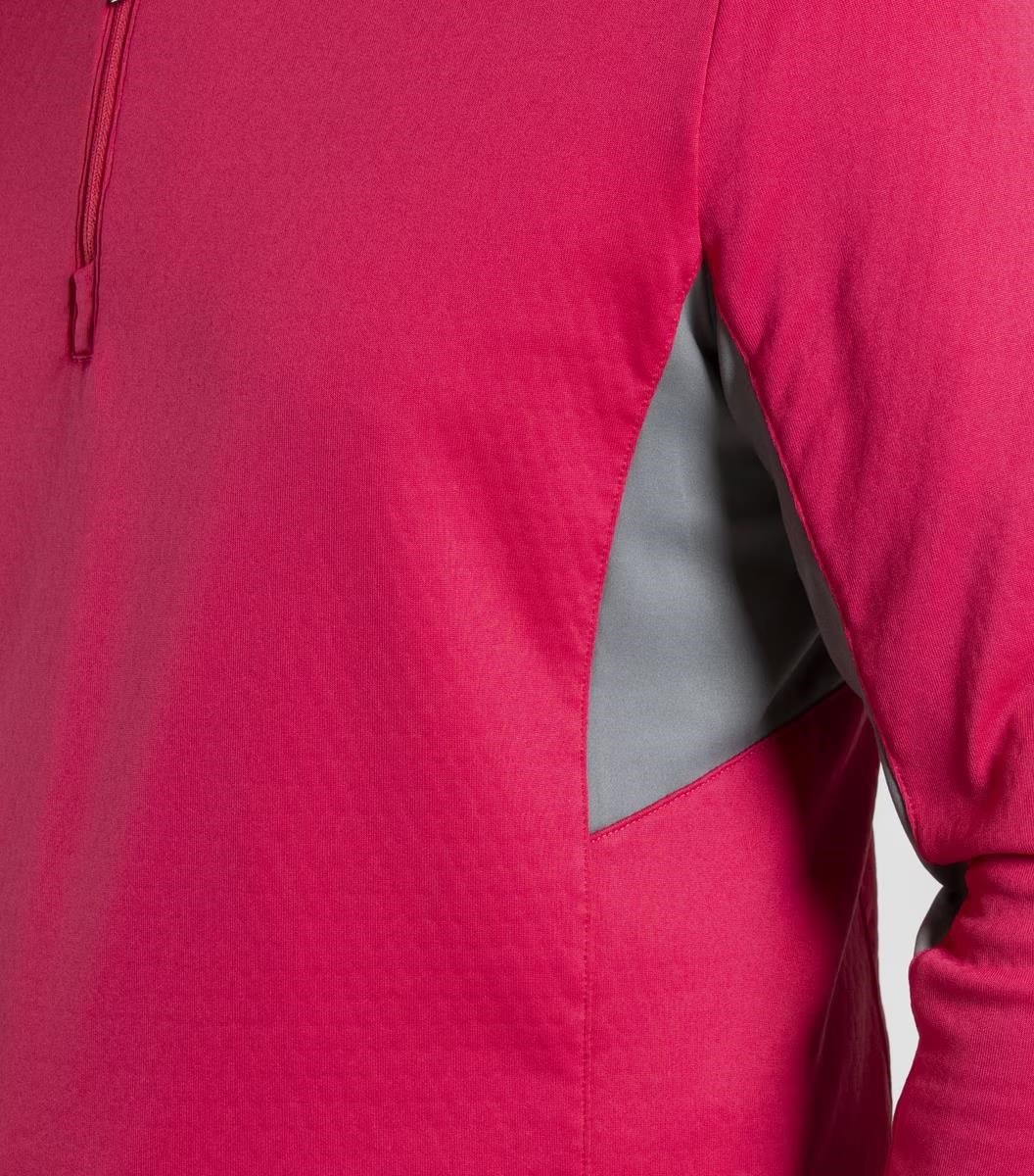 KJUS Hydraulic Midlayer Half-Zip pánska mikina, rhubarb/pewter