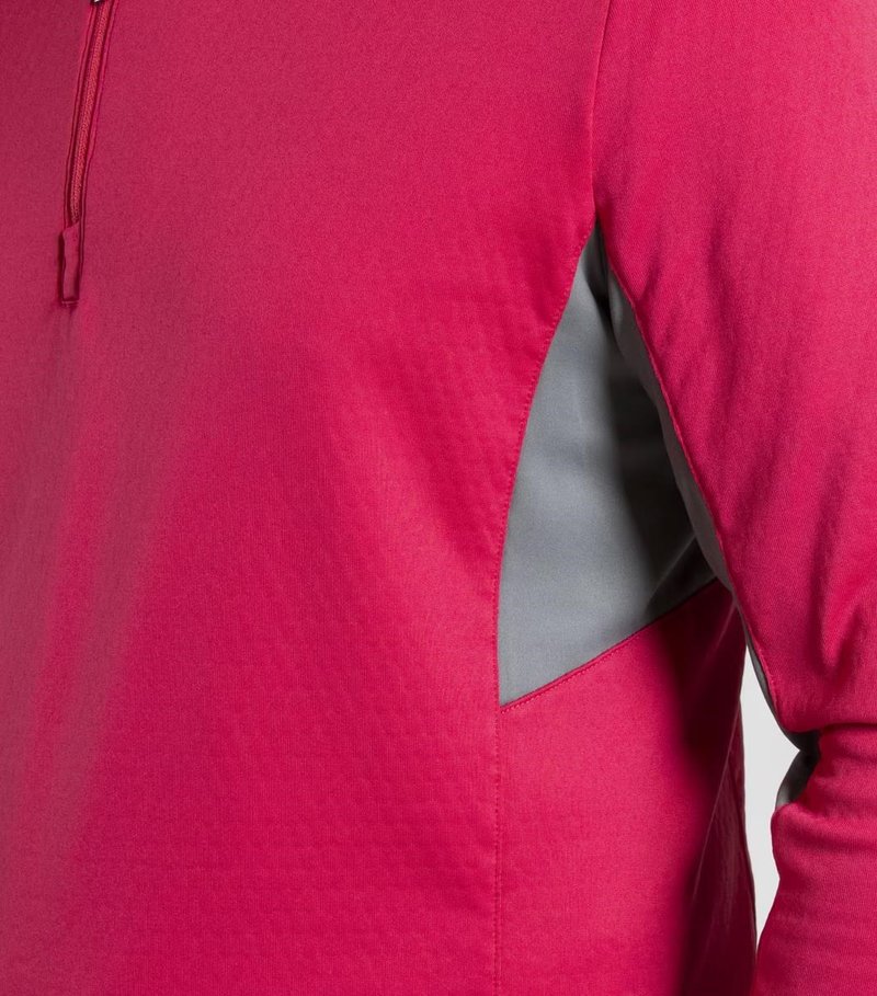 KJUS Hydraulic Midlayer Half-Zip pánska mikina, rhubarb/pewter