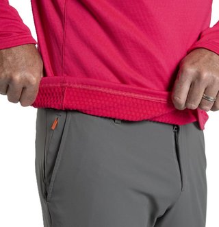 KJUS Hydraulic Midlayer Half-Zip pánska mikina, rhubarb/pewter