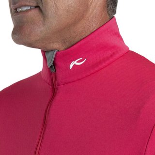 KJUS Hydraulic Midlayer Half-Zip pánska mikina, rhubarb/pewter
