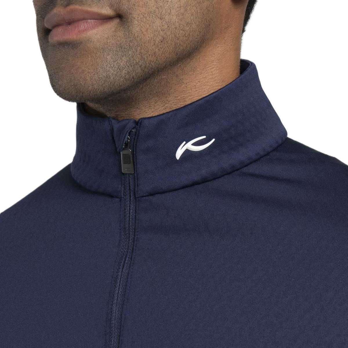 KJUS Hydraulic Midlayer Half-Zip pánska mikina, atlanta blue