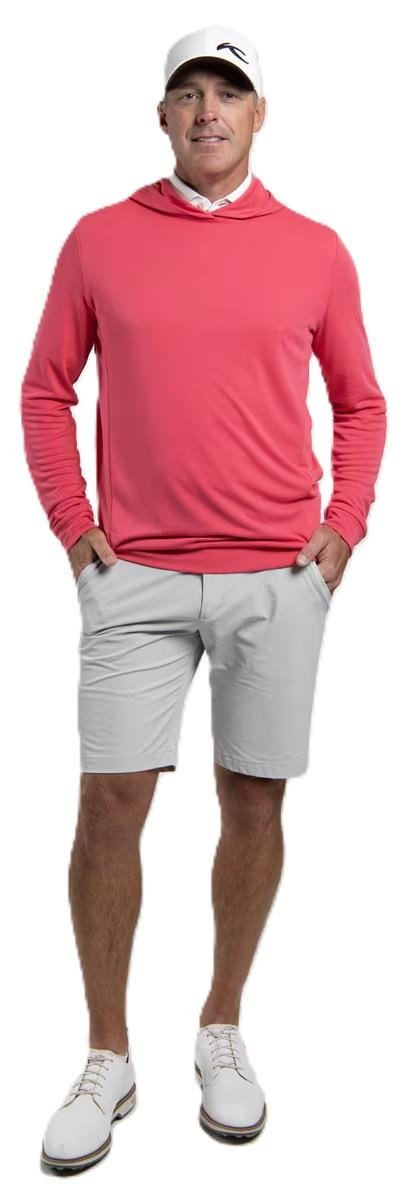 KJUS Kallen Hooded pánska mikina, rhubarb