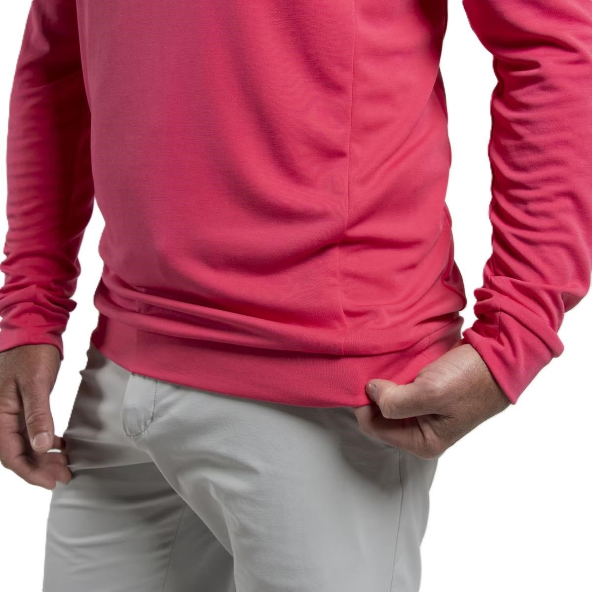 KJUS Kallen Hooded pánska mikina, rhubarb