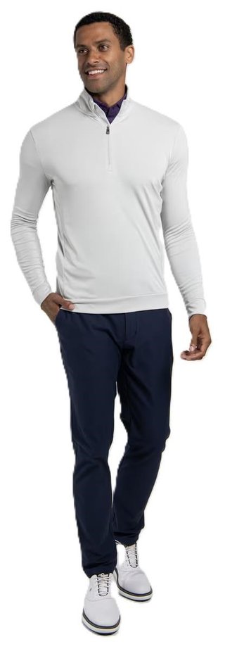 KJUS Kallen Half-Zip pánska mikina, alloy