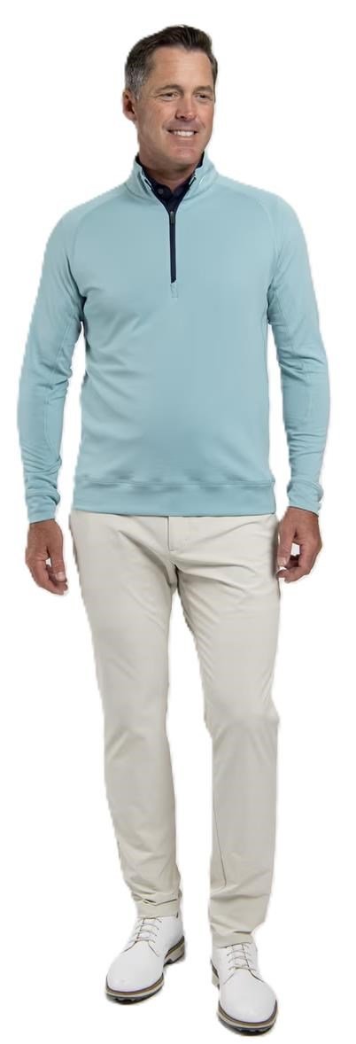 KJUS Keano Half-Zip pánska mikina, riverbank/atlanta blue
