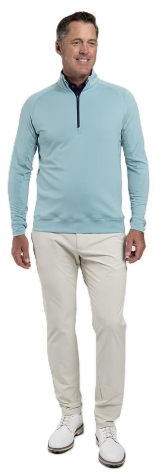 KJUS Keano Half-Zip pánska mikina, riverbank/atlanta blue