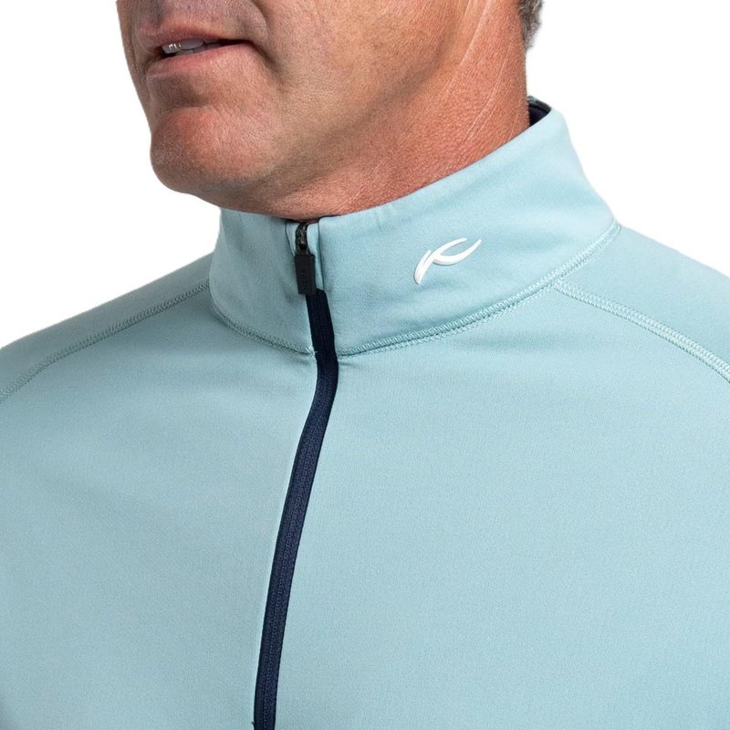 KJUS Keano Half-Zip pánska mikina, riverbank/atlanta blue
