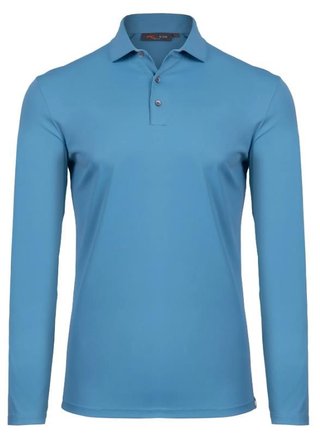 KJUS Cool Point Longsleeve pánske polo, atlas blue