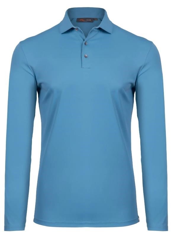 KJUS Cool Point Longsleeve pánske polo, atlas blue