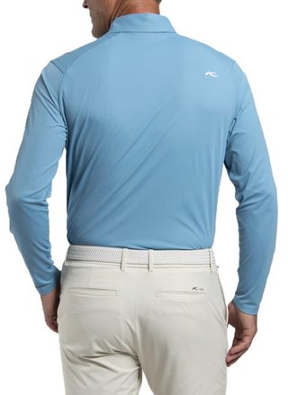 KJUS Cool Point Longsleeve pánske polo, atlas blue