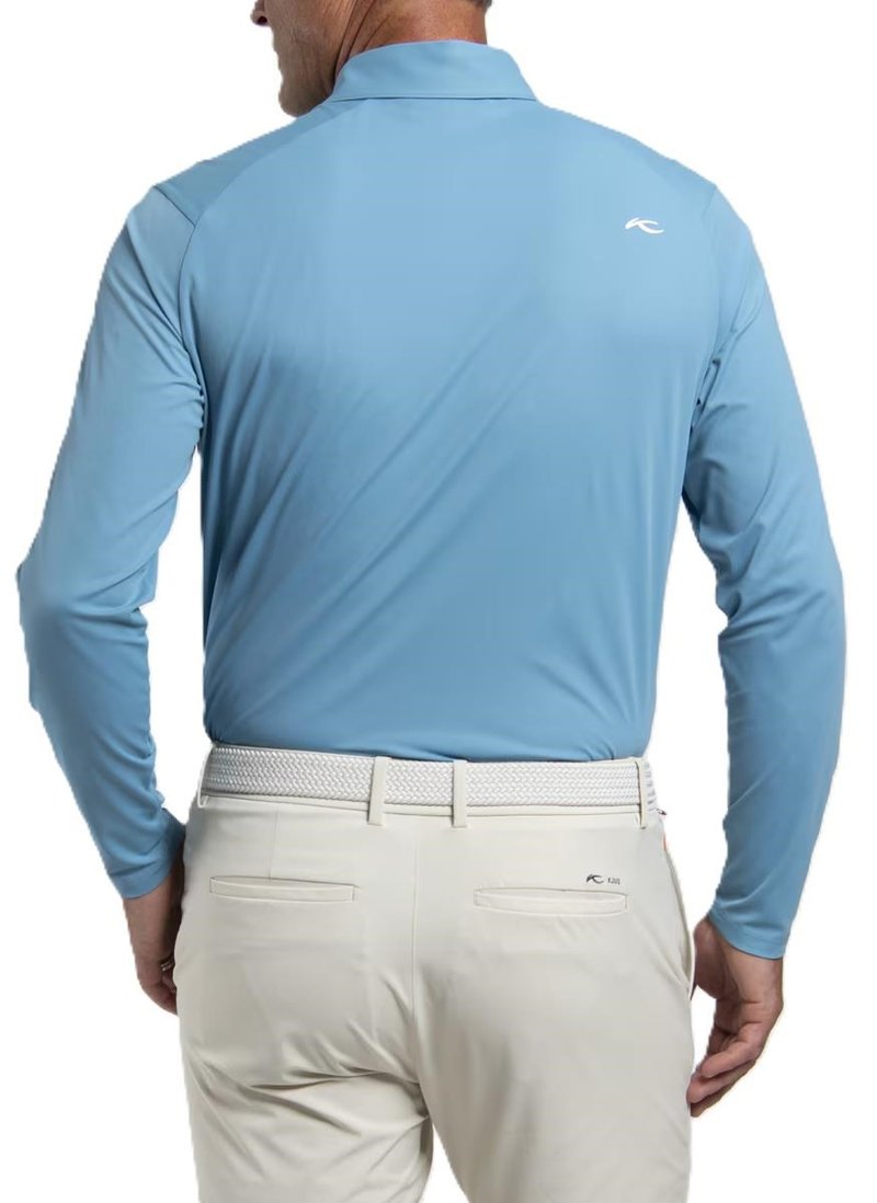 KJUS Cool Point Longsleeve pánske polo, atlas blue