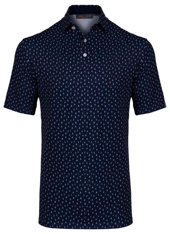 KJUS Golfer pánske polo, atlanta blue/white