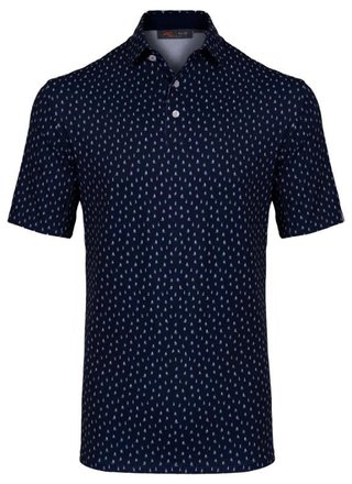 KJUS Golfer pánske polo, atlanta blue/white