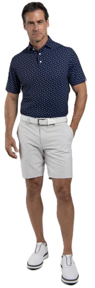 KJUS Golfer pánske polo, atlanta blue/white