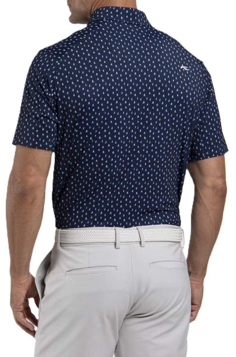 KJUS Golfer pánske polo, atlanta blue/white