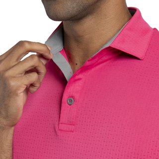KJUS Savin Structure pánske polo, rhubarb