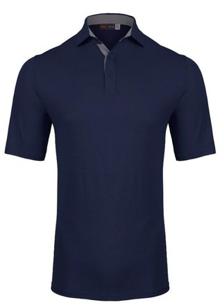 KJUS Savin Structure pánske polo, atlanta blue