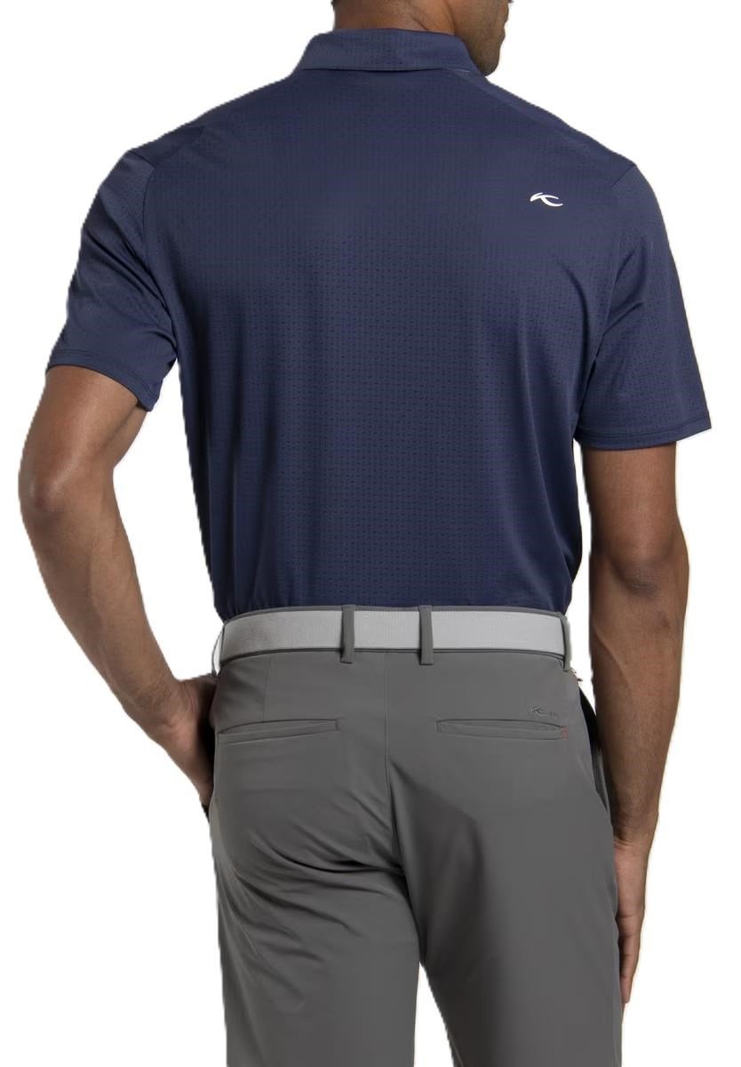 KJUS Savin Structure pánske polo, atlanta blue
