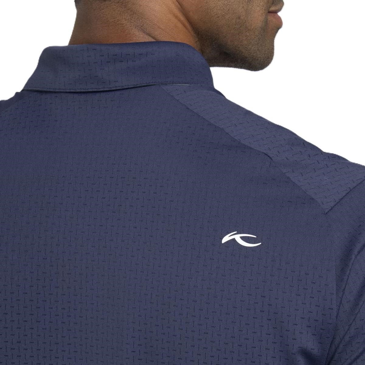 KJUS Savin Structure pánske polo, atlanta blue