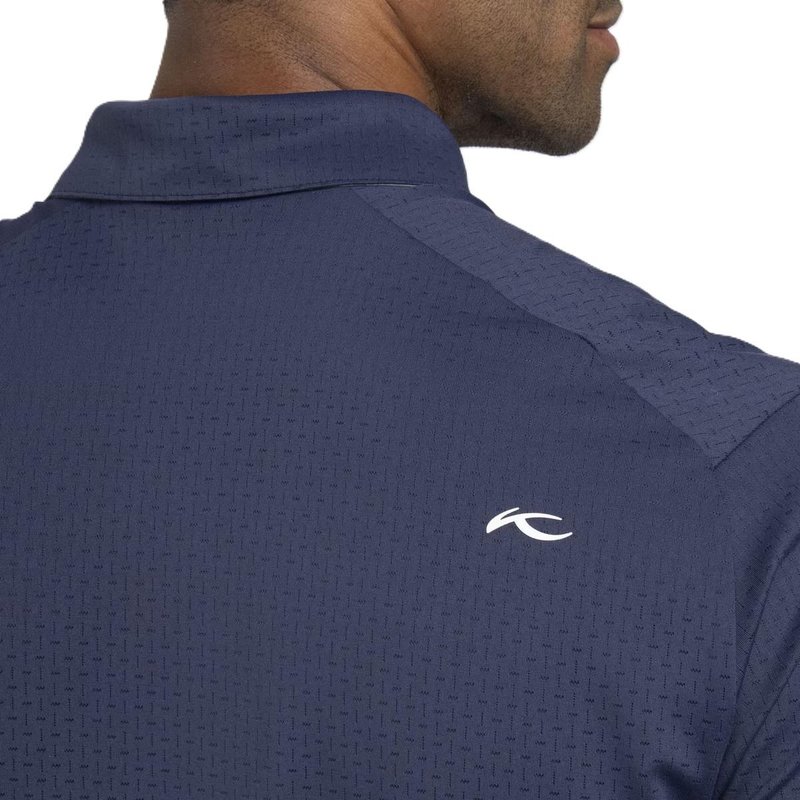 KJUS Savin Structure pánske polo, atlanta blue