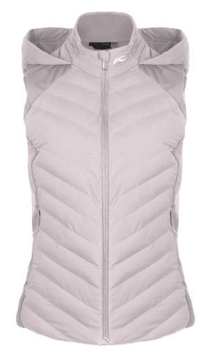KJUS Sundance Hooded dámska vesta, oyster