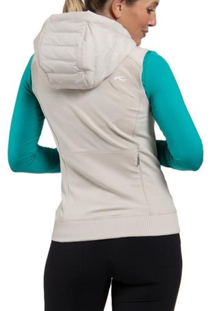KJUS Sundance Hooded dámska vesta, oyster