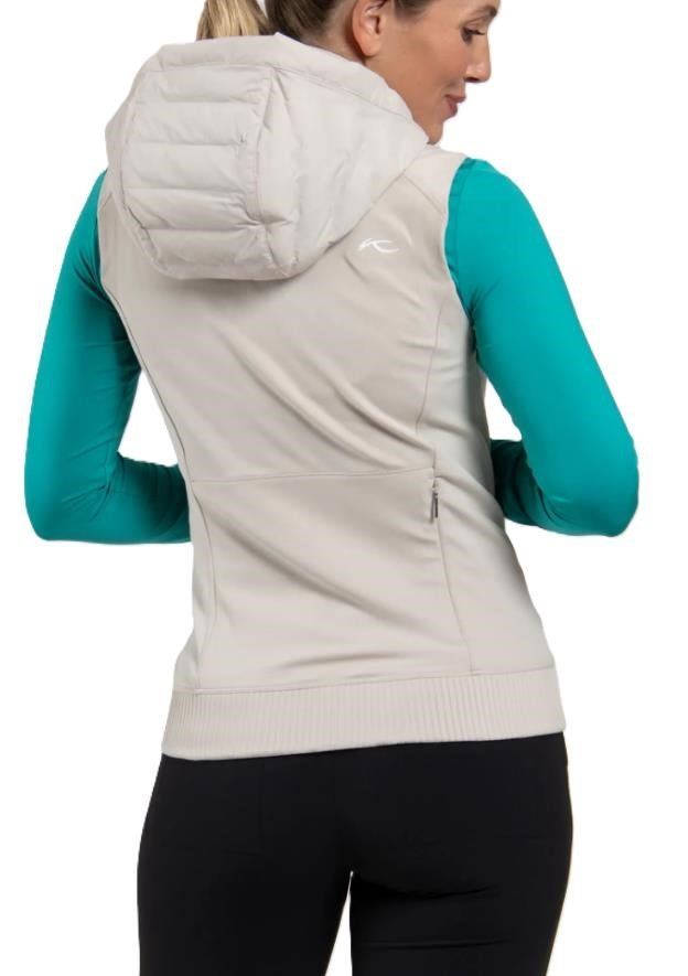 KJUS Sundance Hooded dámska vesta, oyster