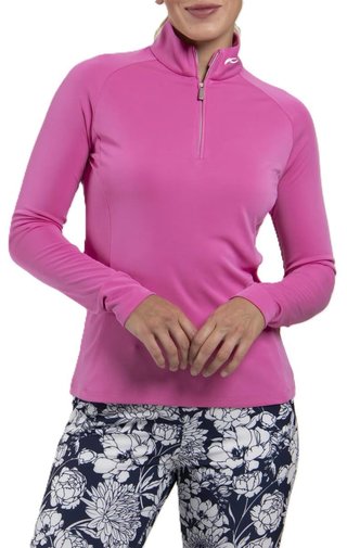 KJUS Kallena Half-Zip dámska mikina, peony