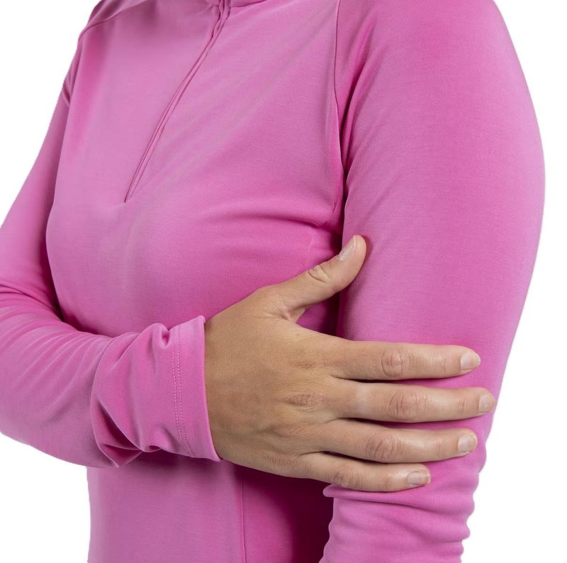 KJUS Kallena Half-Zip dámska mikina, peony