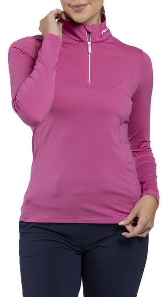 KJUS Collagen Midlayer Half-Zip dámska mikina, peony