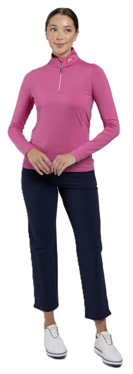 KJUS Collagen Midlayer Half-Zip dámska mikina, peony