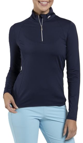 KJUS Collagen Midlayer Half-Zip dámska mikina, atlanta blue