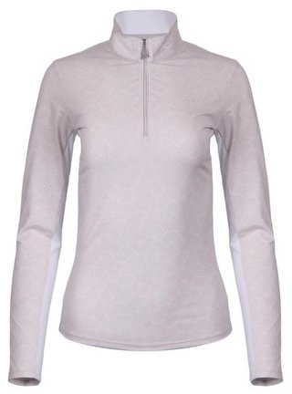 KJUS Sunshine Printed Half-Zip dámska mikina, oyster/white