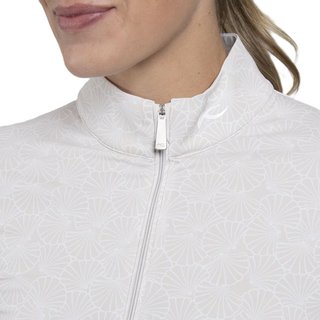 KJUS Sunshine Printed Half-Zip dámska mikina, oyster/white