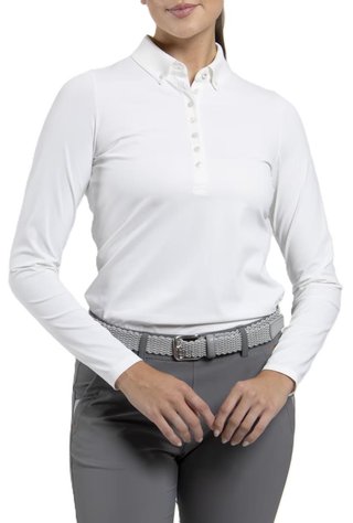 KJUS Catalina Cool longsleeve dámske polo, biele