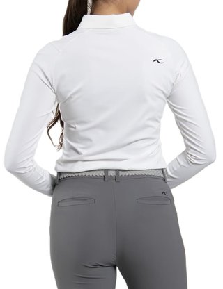KJUS Catalina Cool longsleeve dámske polo, biele