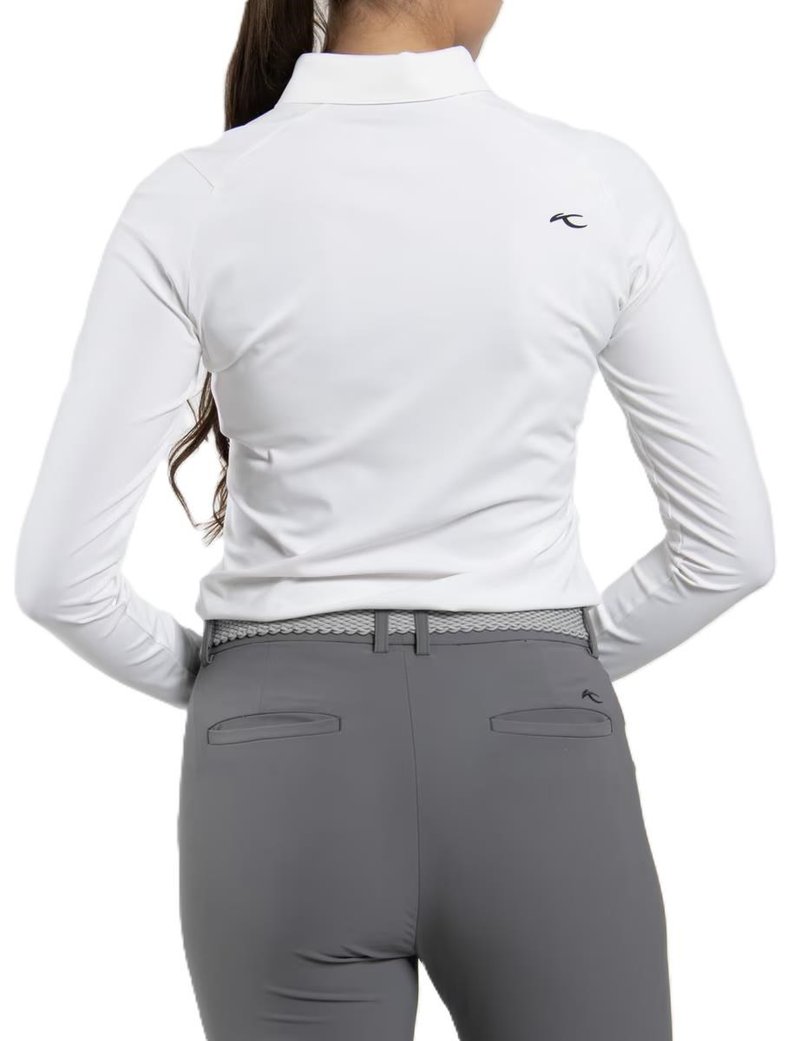 KJUS Catalina Cool longsleeve dámske polo, biele