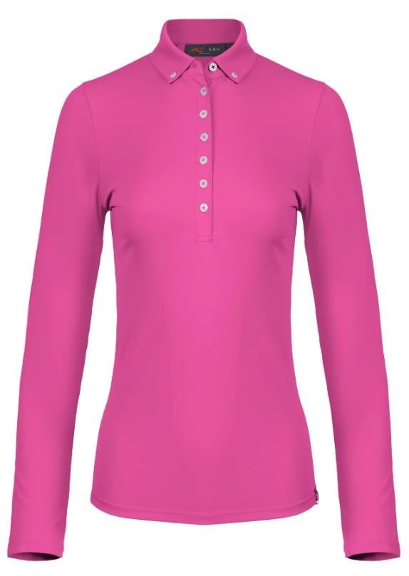 KJUS Catalina Cool longsleeve dámske polo, peony
