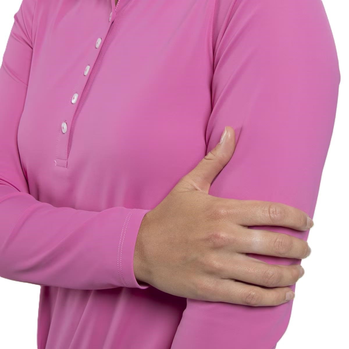 KJUS Catalina Cool longsleeve dámske polo, peony