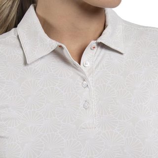KJUS Enya Printed dámske polo, oyster/white